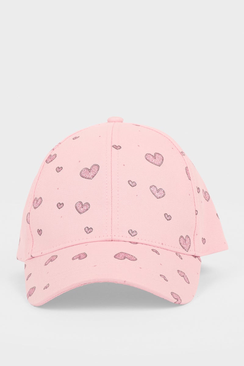 ديفاكتو كاب بناتي قطن بطبعة قلب - Image 4